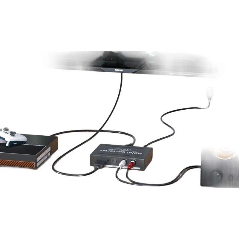 LinkStone HDMI Аудио Разделитель, Конвертер HDMI в HDMI с Оптическим Аудио, Поддержка DTS HD, 5.1 Каналов + Оптический + 2 RCA, 4K