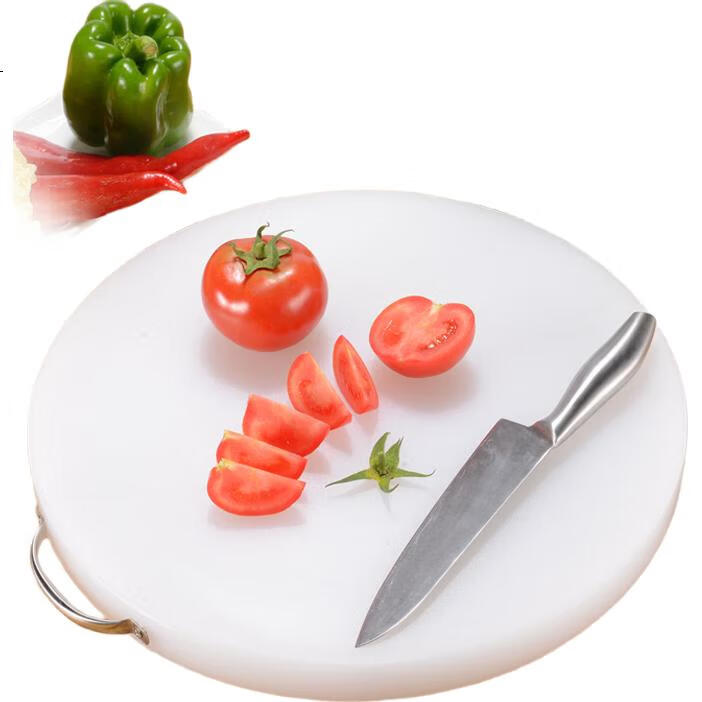 Разделочная доска Quanshi, круглая, утолщенная, 48 см, для мяса и овощей, пластиковая