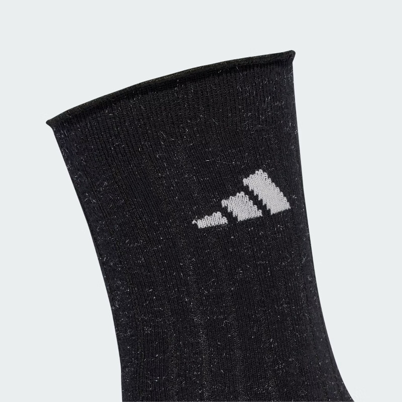 Adidas Women's Training Series GLOW SOCK 2PP Two-Pair Pack Socks JX5726 White/black S 2