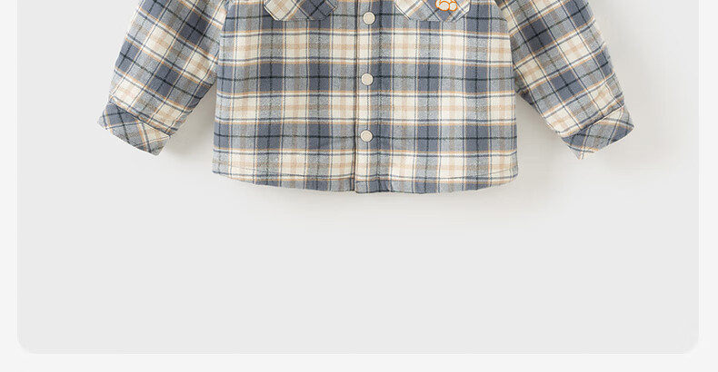 David Bella Boys' Autumn Winter Plaid Shirt Fleece Lined Jacket for Older Kids 5