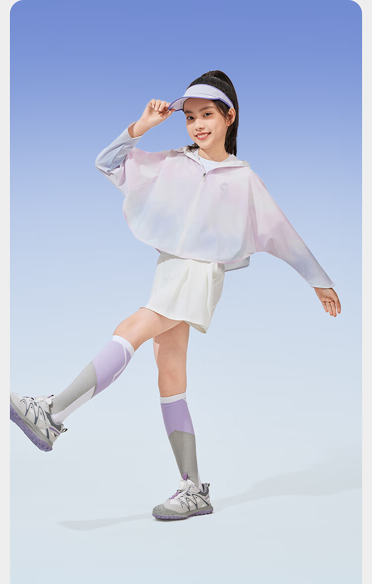 BOSIDENG Kids UPF100 Original Yarn Cooling Cape Breathable Stain-Resistant Jacket for Boys and Girls Children's Day Gift 10