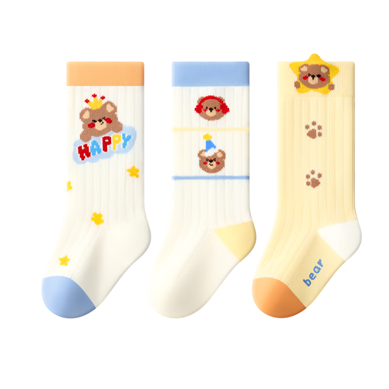 Baby Newborn Socks Spring Summer Pure Cotton Girls Mid-Calf Mesh Breathable Loose Top Seamless Socks