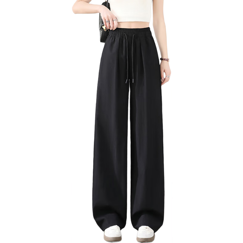 XUEXIMAN Cool Wide-Leg Pants for Women, Summer Lightweight 2026 New High-Waist Draping Loose Quick-Dry Lazy-Feel Mafu Yamamoto Pants