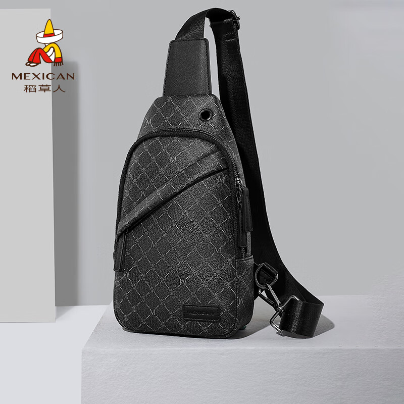MEXICAN Printed Crossbody Bag, Shoulder Bag for Men, Casual Commuter Backpack, Chest Pack, Phone Bag, Messenger Bag, Birthday Gift for Me