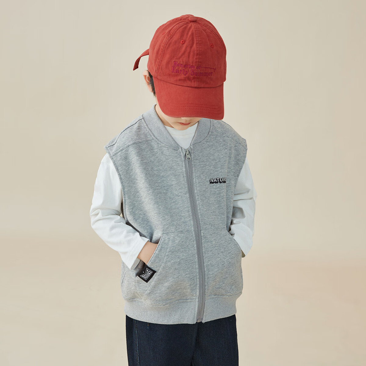 Duoduojia Baseball Vest, Children's Spring And Autumn Style 2026, Boys' Casual Sports Vest, Sleeveless Jacket for Older Childre