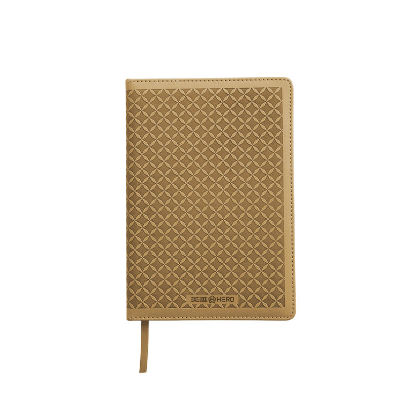 HERO New A5 Business Notebook Thickened Hard Cover Soft Leather Simple High-End Gift Meeting Portable Office Stationery Lined Detachable Diary Journal Binder