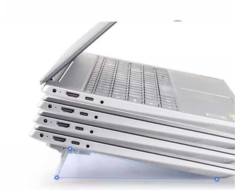 Youhuoda Zinc Alloy Laptop Invisible Stand Mini Portable Desktop Heightening Cooling Foldable Support Bracket 8