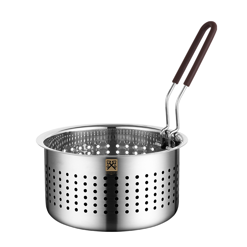 Jinyaoshi 304 Stainless Steel Frying Basket, 18cm, for Noodles, Strainer, Colander, GK-LW180