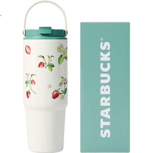 Термокружка Starbucks Berry Good Time Series, 800 мл, для мужчин и женщин, из нержавеющей стали 304/316L, с двойным горлышком, для горячих и холодных напитков, подарок на День святого Валентина