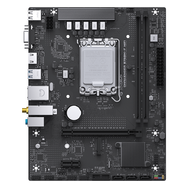 MAXSUN MS-Challenger H610M-F WIFI6 Motherboard Supports DDR4 CPU 12100/13490F/12490F (Intel H610/LGA 1700)