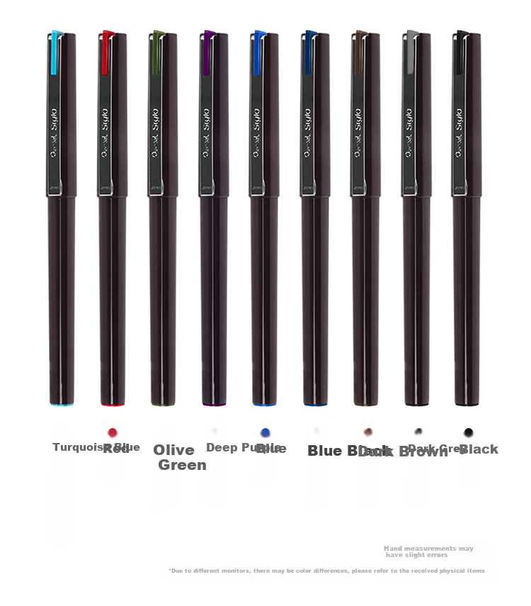 Pentel JM20-BE Duck-Billed Pen, Drawing Pen, Comic Pen, Sketch Pen, Quick-Drawing Pen, Outlining Pen, Business Signature Pen, Red 7