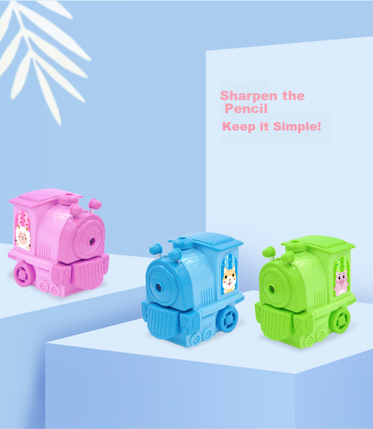 SUNWOOD Hand-Cranked Pencil Sharpener / Rotary Pencil Sharpener / Student Pencil Sharpener, Single Pack, Random Color, 5169 7