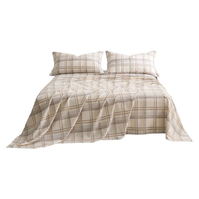 HLA 100% Cotton Thickened Single Bed Sheet Fitted Sheet Bed Cover Bedding 120x230cm