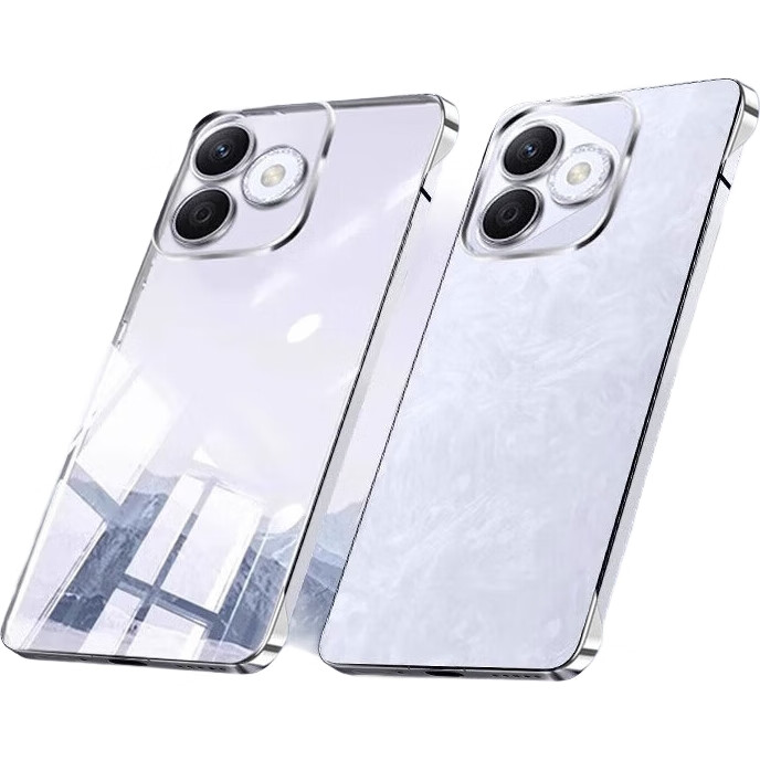 Чехол для Honor X60i, POZZO, прозрачный, противоударный, противоскользящий, ультратонкий, защита камеры, простой стиль, стиль Instagram