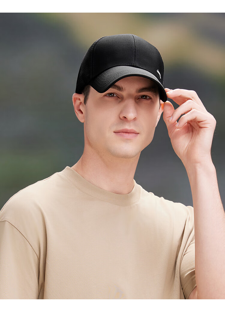 JEEP Baseball Cap for Men, Large Head Circumference, Outdoor Breathable Visor Cap, Sun Hat for Men And Women, Black 4
