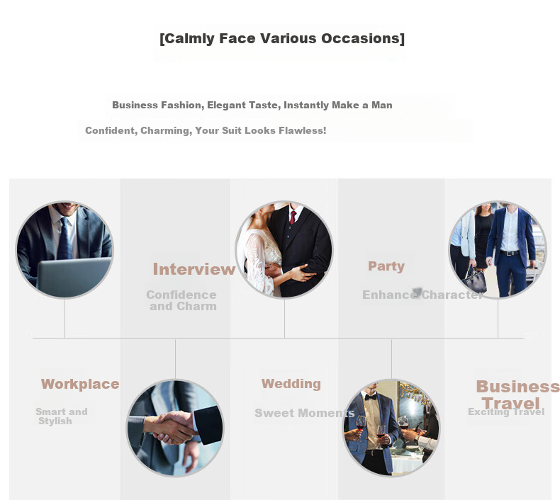 SHANSHAN High-End Suit for Men, Spring And Summer Lightweight Cool-Feeling, Middle-Aged And Young Business Professional Dad's Outfit, Father's Day Formal Wear Suit 9