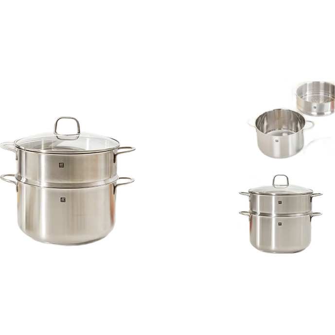 Кастрюля-пароварка ZWILLING Nova Plus из двухслойной нержавеющей стали, 28 см