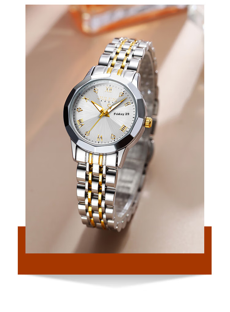 Julius Women's Watch [Gift for Goddess Day], Amunni Starry Sky Brand Ladies Quartz Watch for Girls 1