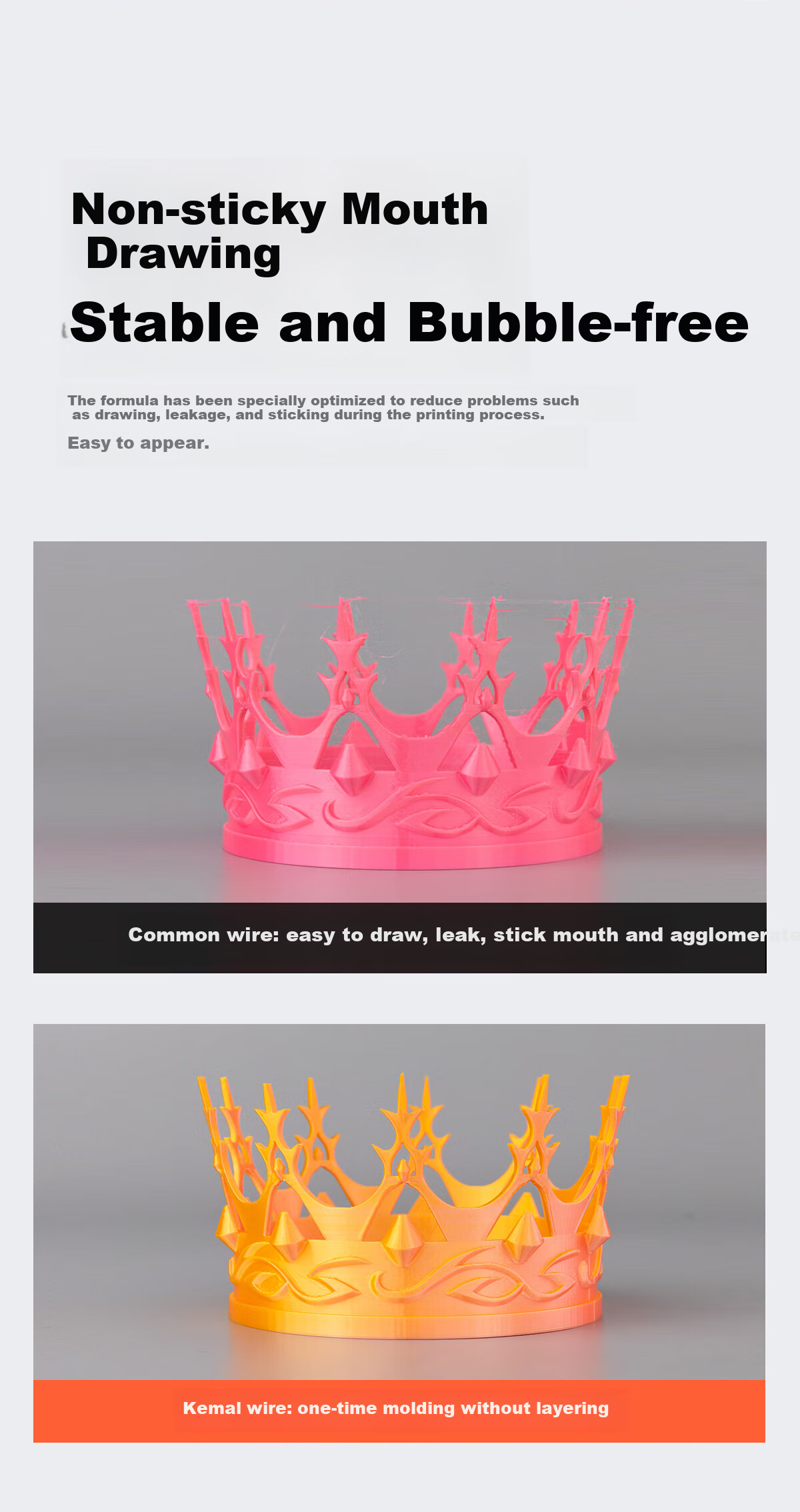 Kaimaier PETG 3D Printing Filament, 1.75mm Diameter, Net Weight 1kg, Suitable for Tuozhu P1 And A1 Series, Creative 3D Printing, Shanjiao, Deluoku, 3D Printer Consumables, Blue 1