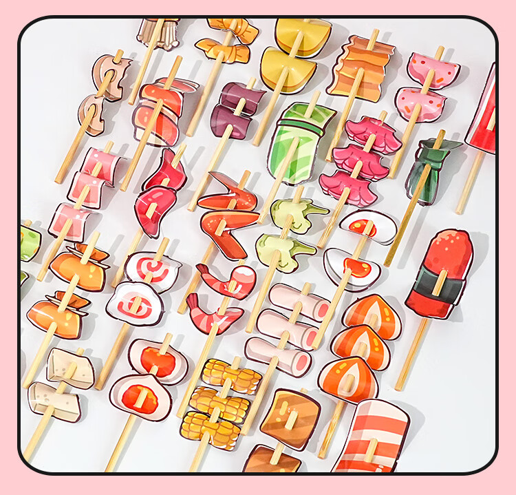 Ziyi Original AKI Sauce Buffet Sticker Quiet Book High-Value Educational Toy Children's Girls DIY Creative Decal Handmade Stress Relief Gift [TZ1104-01] 2