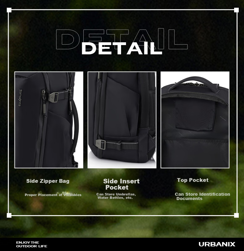 Xinxiuli Outdoor Sports Backpack, Laptop Bag, 15.6-Inch, Men's Travel Backpack, Versatile Carrying QW4 6