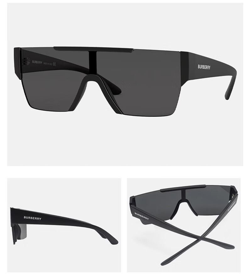 BURBERRY Sunglasses, BURBERRY Sunglasses, Celebrity-Style Large Frame Printed Burberry Glasses 4291 3001G 38 1