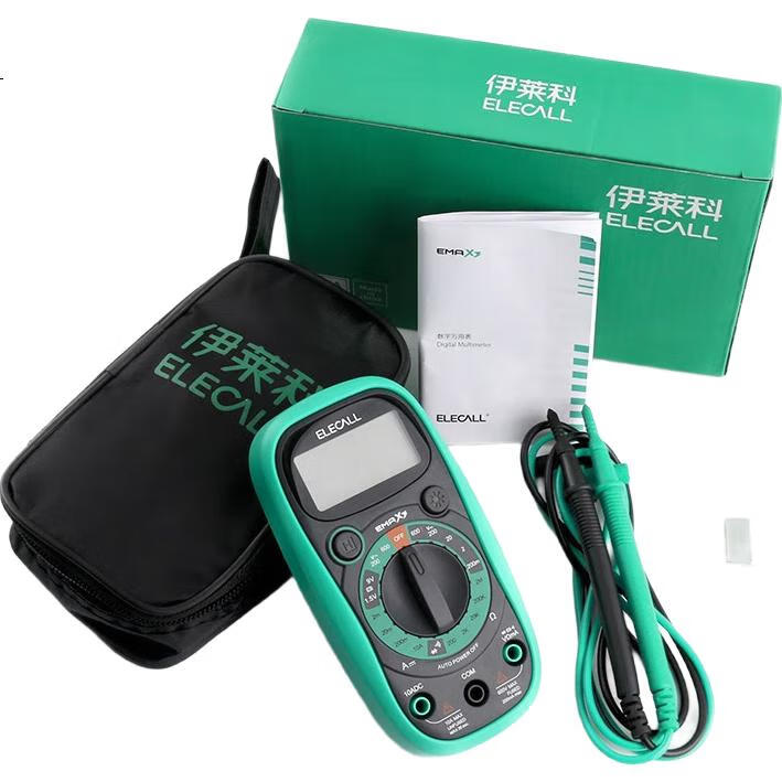 Мультиметр ELECALL EMAX3+, портативный, высокоточный, антистатический, цифровой, компактный, умный, для электрика, с чехлом