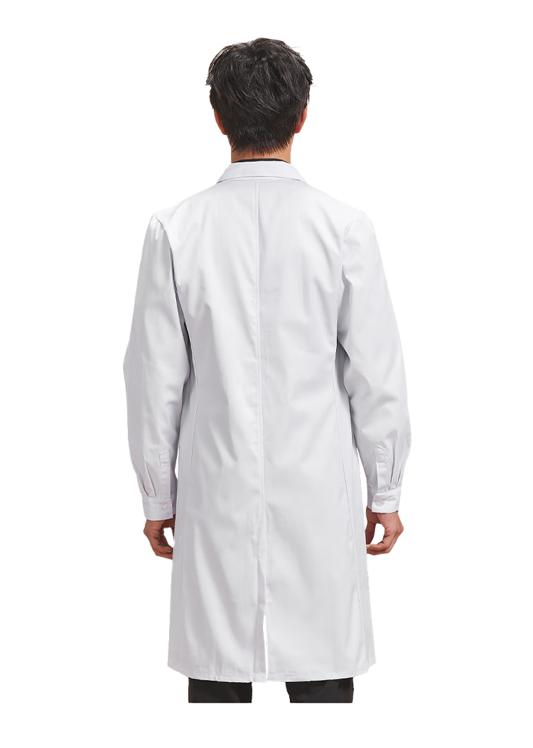 Gongpinxing Men's And Women's Long-Sleeve White Lab Coat, Work Uniform for Interns And Laboratory, Long Sleeves with Button Cuffs 13