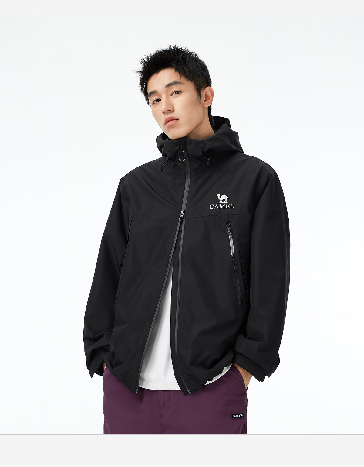 CAMEL Triple-Protection Single-Layer Windbreaker Jacket for Men And Women, Waterproof Coat, New Single-Layer Mountaineering Clothing A35CZ19167 S 6