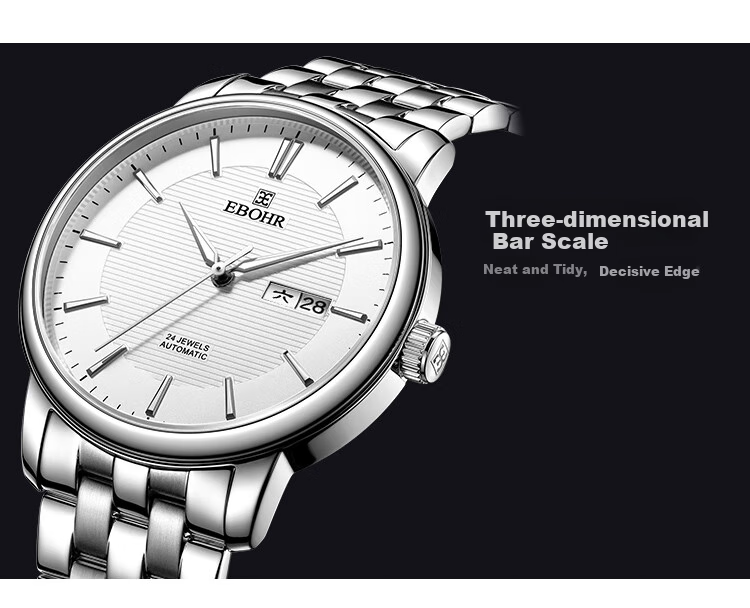 EBOHR Men's Watch, Master Series Waterproof Business Mechanical Wristwatch for Men, Birthday And Holiday Gift, 36501418 14