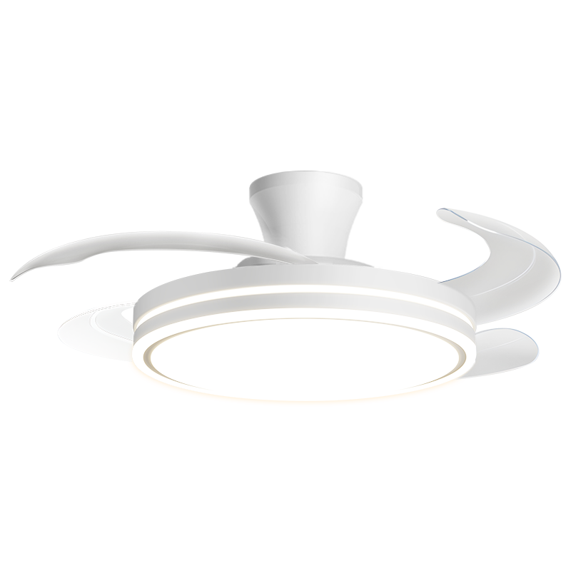 Dell Invisible Fan Light Pure Eye Protection Ceiling Fan Light Integrated Remote Control Bedroom Light Zhongshan Lighting with Installation Package