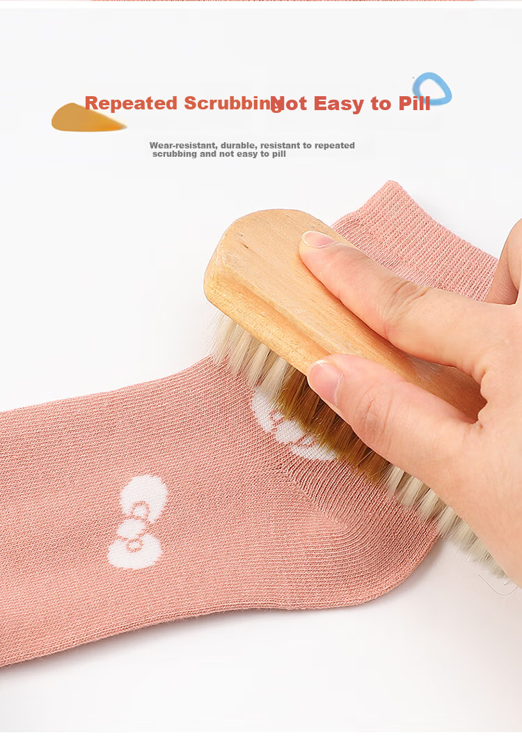 LangSha Children's Socks for Girls, Spring And Autumn Mid-Calf Cotton Socks, Comfortable Breathable Student Socks, Cute Big Kids Durable Socks 4