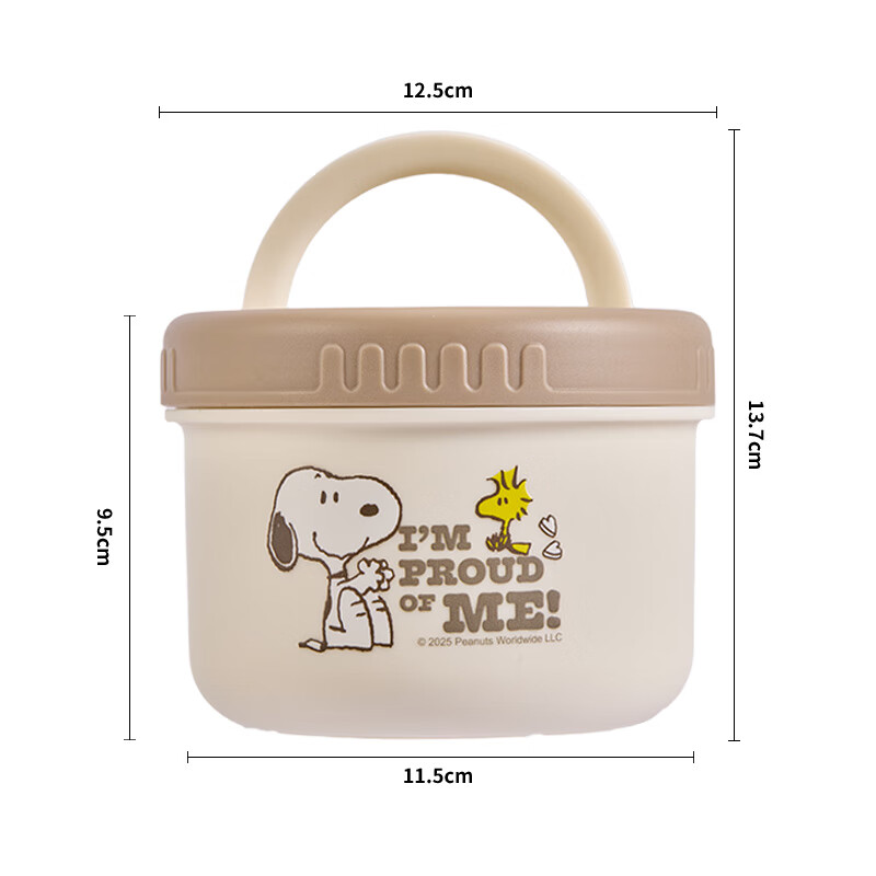Термоланч-бокс SNOOPY из нержавеющей стали 316L, 700 мл, для офисных работников и студентов, подходит для микроволновой печи