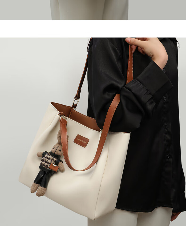 Aiqinghai Women's Handbag, Cowhide Leather Large Capacity Underarm Tote Bag, Luxury Brand Birthday Mother's Day Gift, Practical Present for Mom 3
