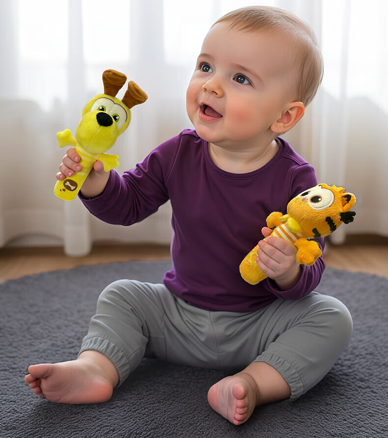 AVENT Philips Rattle BB Stick Gift Box Plush Soothing Garfield Collaboration Toy Newborn Baby Doll 6