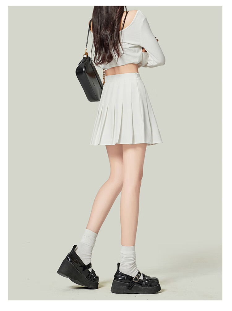 Ziyu Style Pleated Skirt for Women Petite High Waist Slimming Anti-Exposure Blazer Mini Skirt 2026 New Summer Bodycon Half Skirt 30