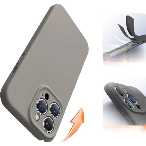 Чехол для iPhone 14 Pro NEYAA, силиконовый, ультратонкий, противоударный, с защитой камеры, Титаново-золотой