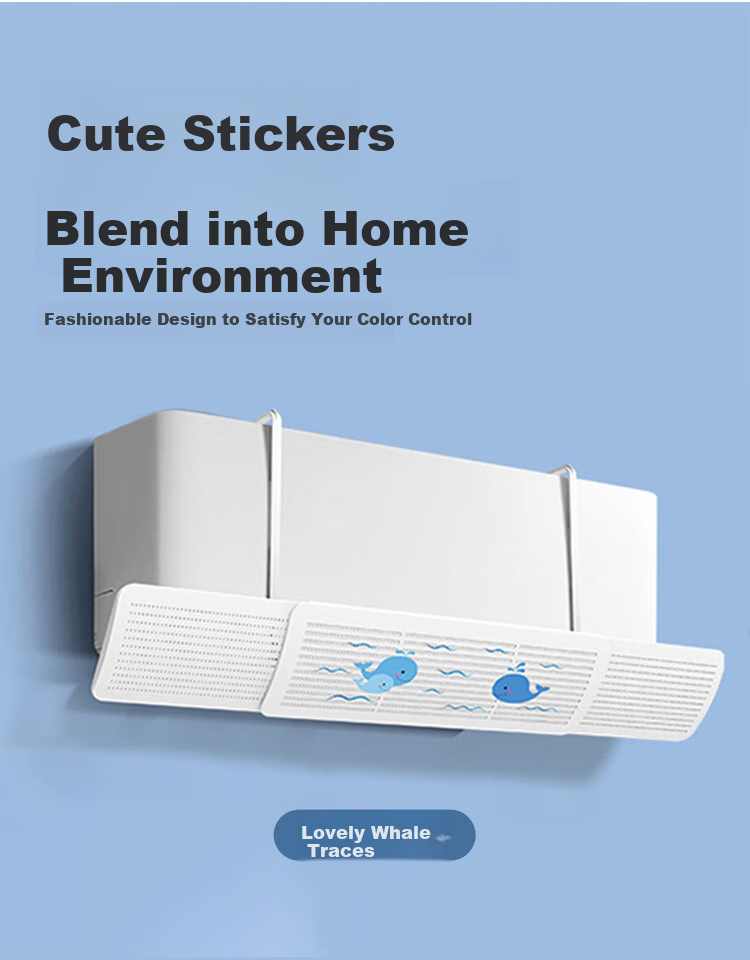 Baoshi Air Conditioner Wind Deflector, Wall-Mounted, Postpartum Care, Baby Protection, Anti-Direct Blowing, Wind Shield Cover, Extendable, Universal Air Outlet Wind Guard 10