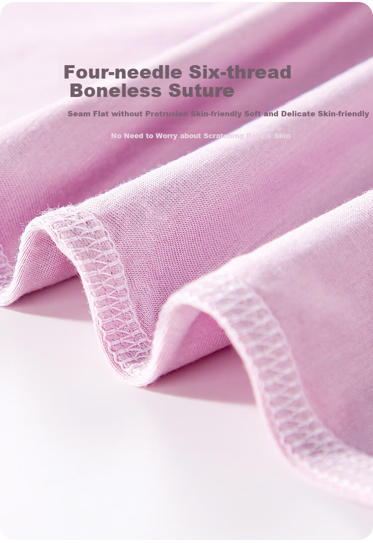 Qiaojiaoya Baby Clothes, Summer Thin Style, Newborn Onesie, Full Moon And Hundred Days Celebration, Infant Pajamas, Lyocell, Purple, 59cm 6