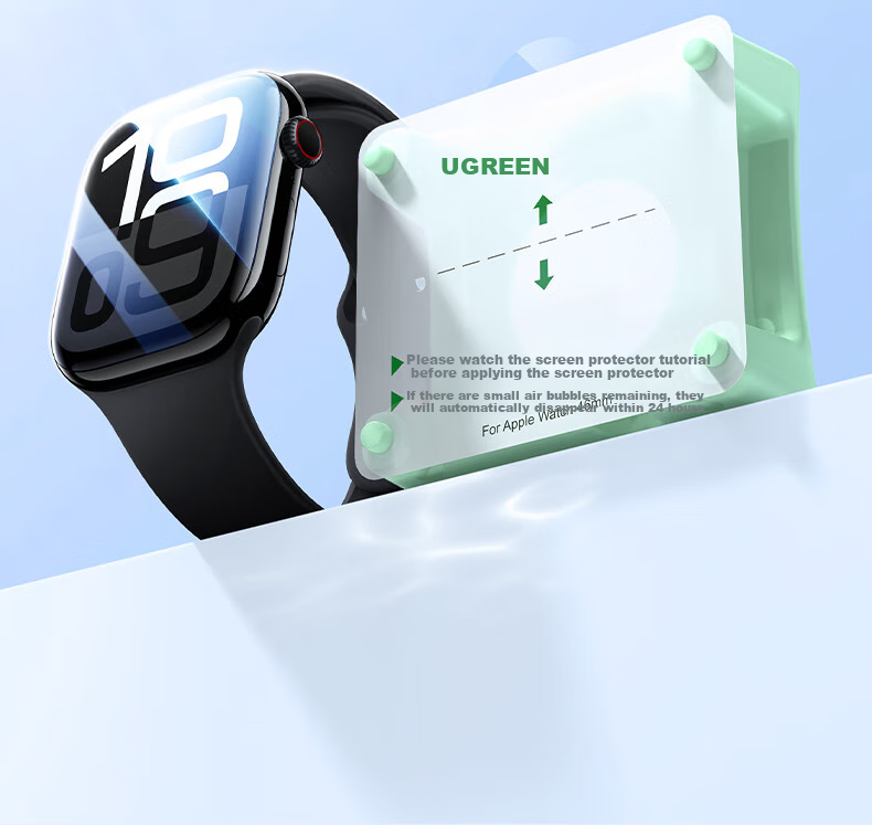 UGREEN [Compatible with S11/S10 | Special Offer: 3 Pieces] Suitable for Apple Watch S11/S10 Screen Protector, 46mm Hydrogel Film, Non-Tempered Glass Film 7