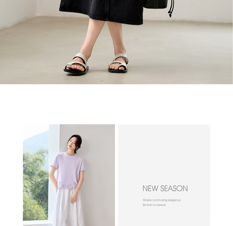 Sentubila Round Neck Hollow Embroidered Short Sleeve T-Shirt Women Summer Elegant Slim Fit Casual Designer Inner Top 23