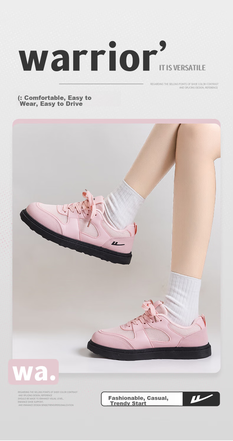Huili Official Women's Shoes, Spring Sneakers for Women, 2026 New Style Versatile Mesh Shoes, Pink, Size 38 3