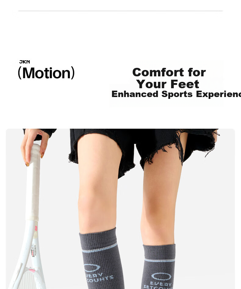 JKN Professional Sports Compression Socks [Shock-Absorbing Pressure Distribution] Airplane Socks Slimming Calf Socks for Hiking, Tennis, Running And Fitness 5