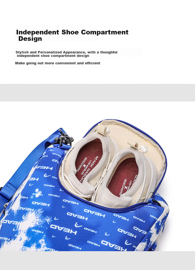 HEAD Tennis Racket Bag, Outdoor Casual Mini Backpack, Student Travel Schoolbag, Badminton Sports Small Shoulder Bag 7