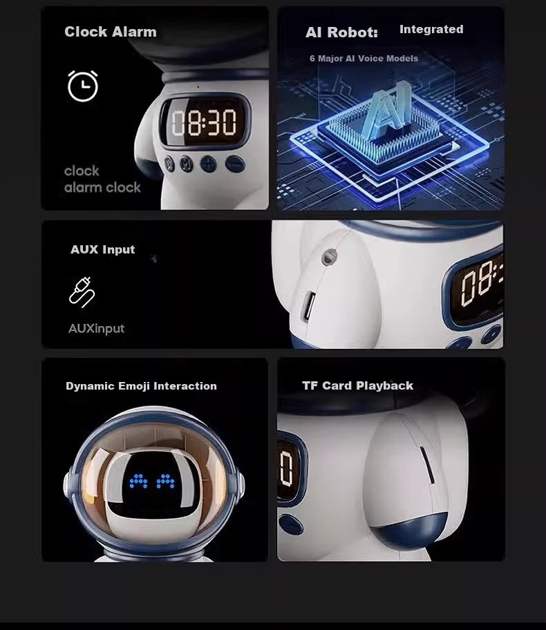 Mengduofu, Bean Bag Companion Robot, Intelligent Dialogue Children's Educational Toy, Birthday Gift for Girls, Alarm Clock Speaker for Girls 4