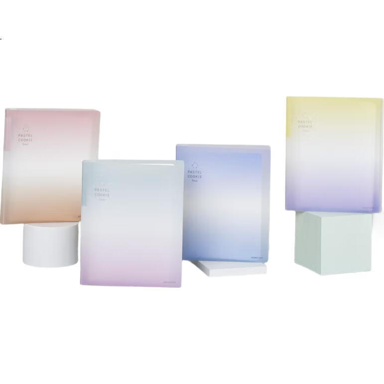 Блокнот KOKUYO Light Color Cookie Clear Sky A5, большой емкости, с 5 разделителями и 40 страницами в линейку, цвет "Звездное море" (зеленый/розовый)
