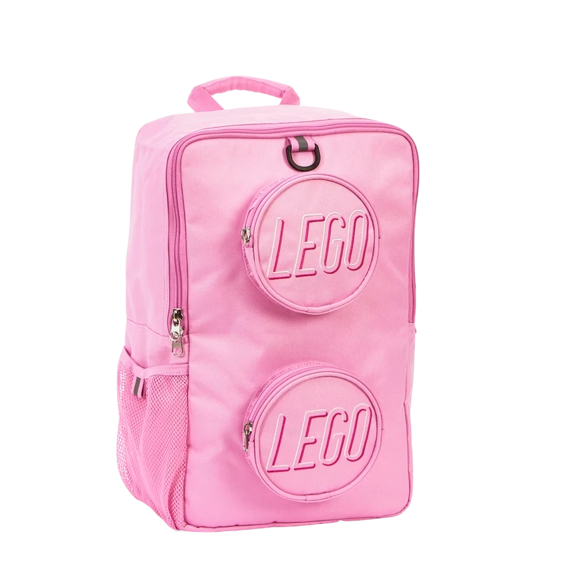 LEGO® Large Backpack, Double Shoulder Bag with Large Capacity, Schoolbag Birthday Gift, Pink