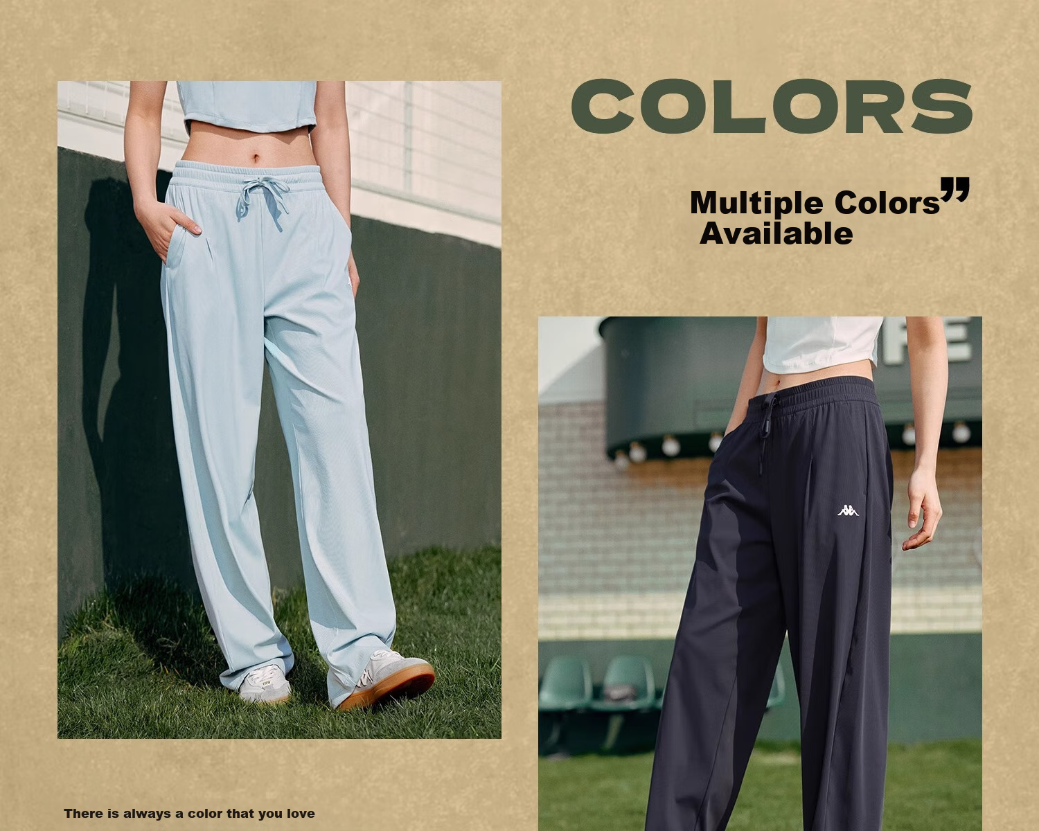 Kappa Back-To Summer 2025 New Sun Protection Sports Pants for Women, Cool-Feeling Straight-Leg Summer Trousers K0F42AK70D 15
