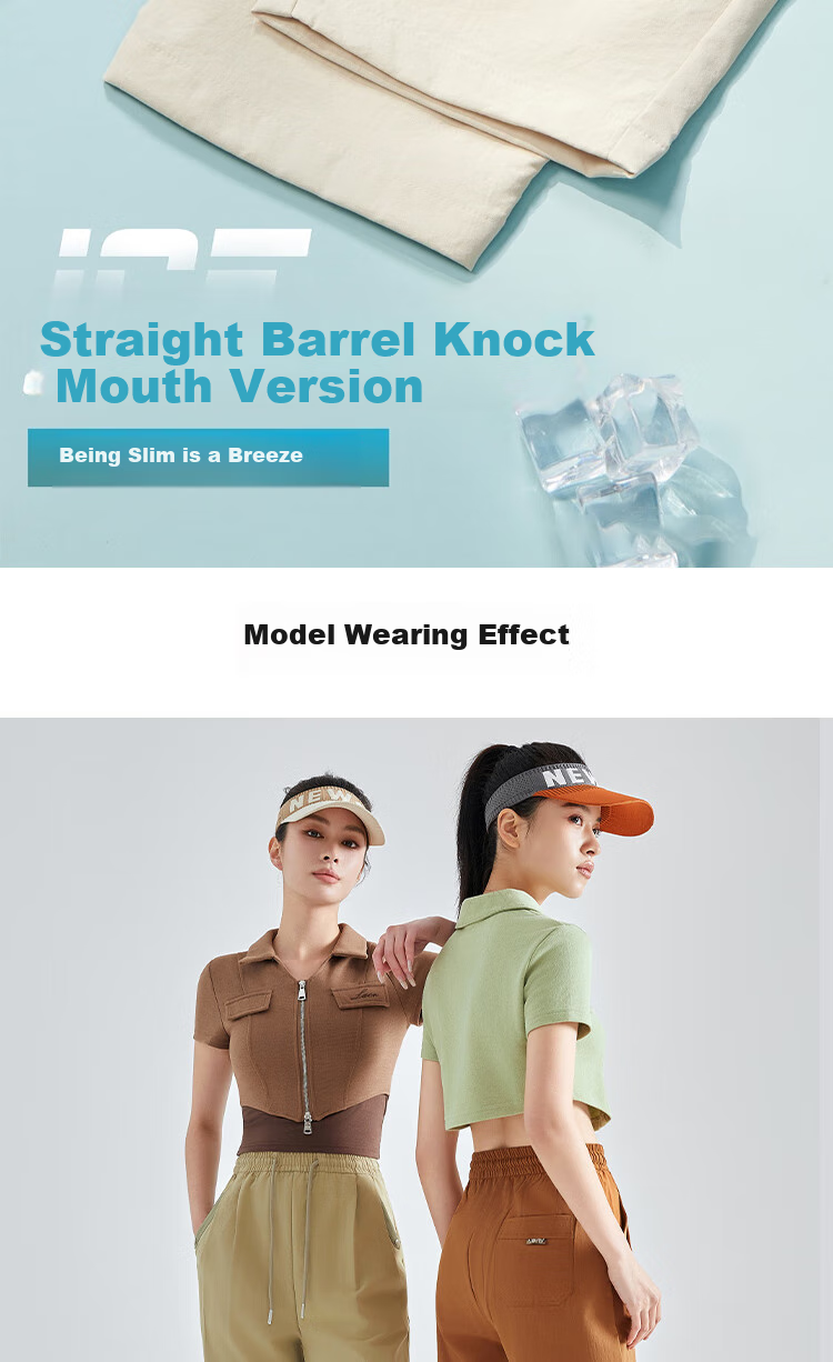 LangSha Straight-Leg Pants for Women, 2025 Summer New Fashion Loose Casual Pants, Lightweight Breathable Carrot Pants 16
