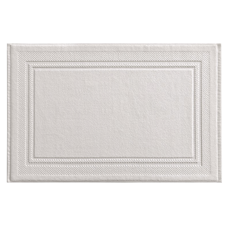 Baineng Pure Cotton Hotel Bathroom Door Absorbent Floor Mat Toilet Mat Washroom Foot Mat 50x80cm